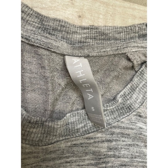 Athleta Women's Mindset Relaxed Fit Sweatshirt‎ Light Workout Gray Soft S Small - Picture 2 of 6